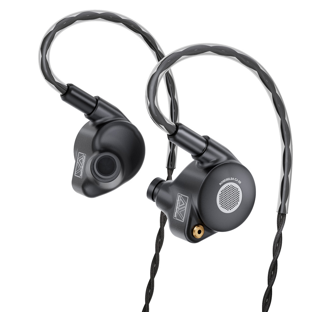 ROSESELSA x AAV CJ20 Planar Magnetic Driver HIFI ใน Ear Monitors, 1PM หูฟังแบบมีสาย High Fidelity พร้อมโมดูลสาย IEM และ 3.5 M