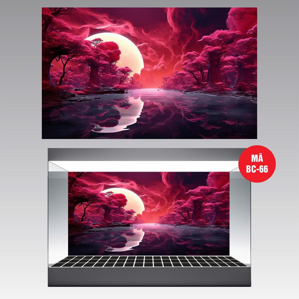 (BC66) 3D FISH POOL PAINTING (BACK PAINTING) _DECAL VIP_MT 66