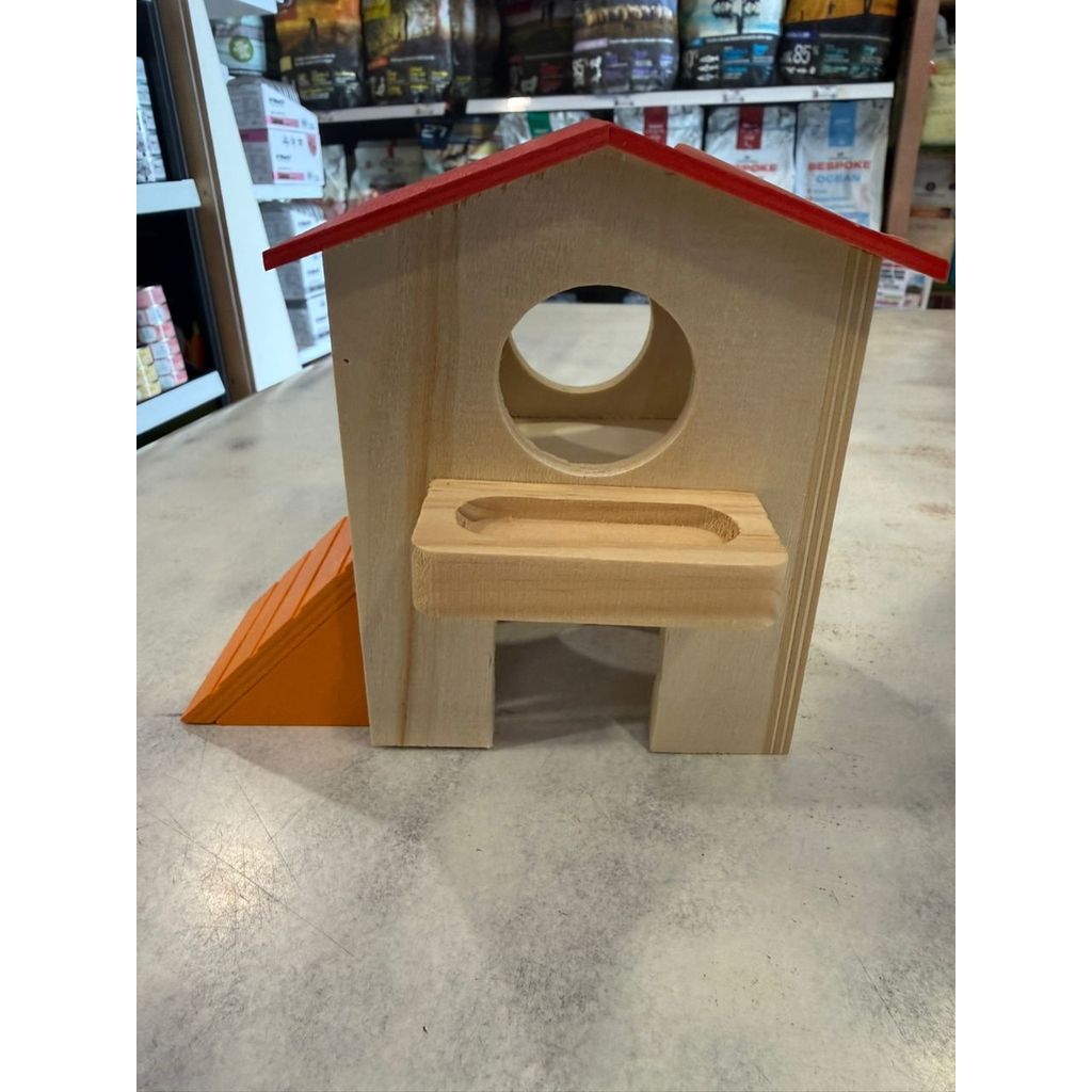 CARNO RUMAH HAMSTER WOODEN HAMSTER HOME 6.7x4.7x6H RJ115