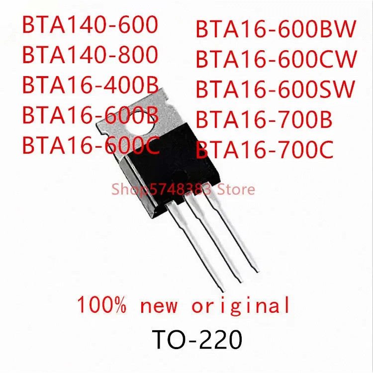 1-5 ชิ้น BTA140-600 BTA140-800 BTA16-400B BTA16-600B BTA16-600C BTA16-600BW BTA16-600CW BTA16-600SW 
