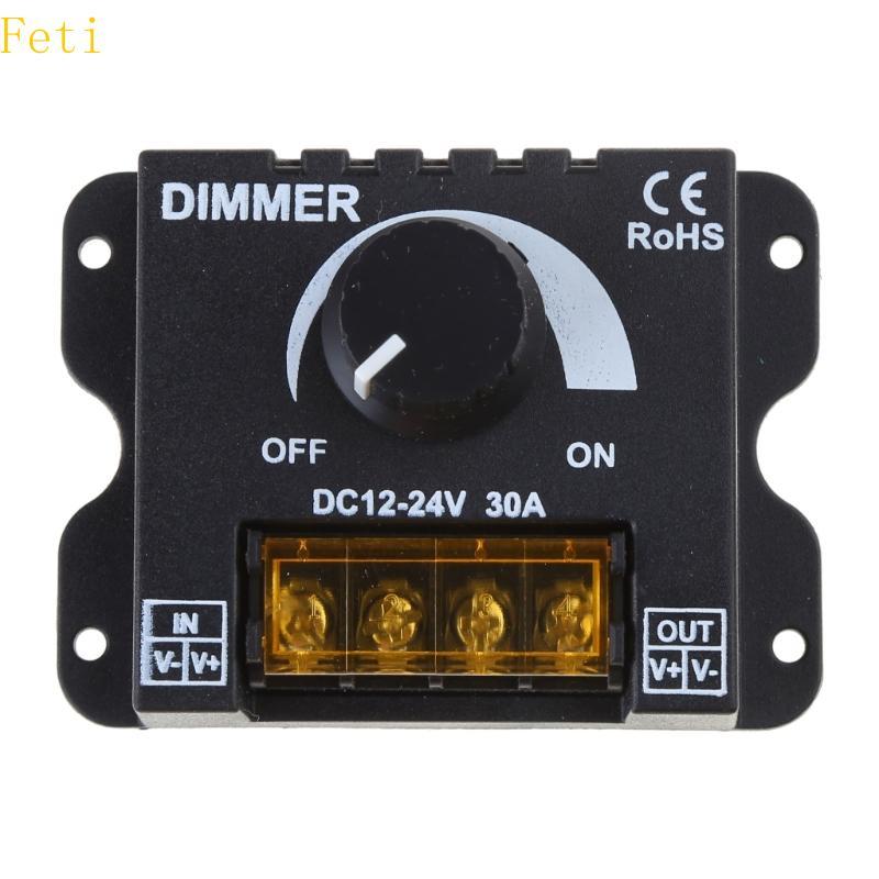 Feti Light Strip Dimmer ON Switch DC12V 24V 30A PWM Dimming Controller สําหรับ Dimmer