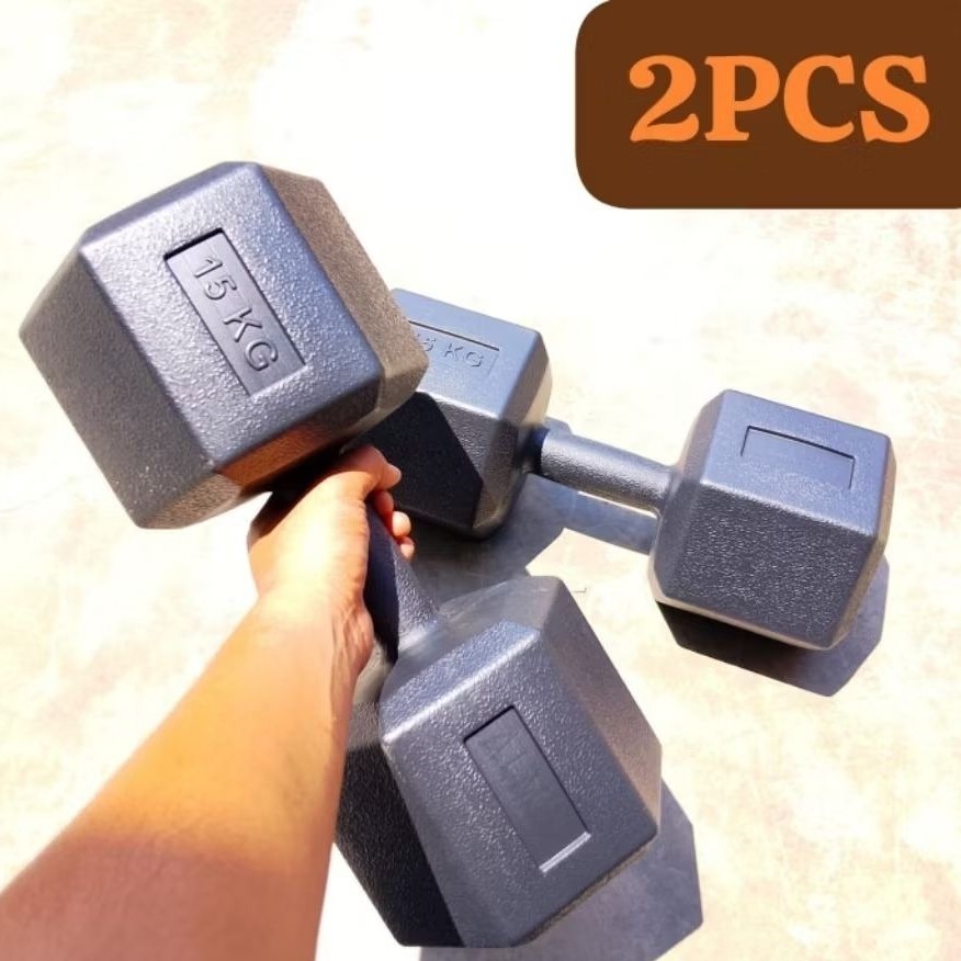 [SP366] (2 ชิ้น) 15 KG HEXAGONAL DUMBELL COVER (PAIR)