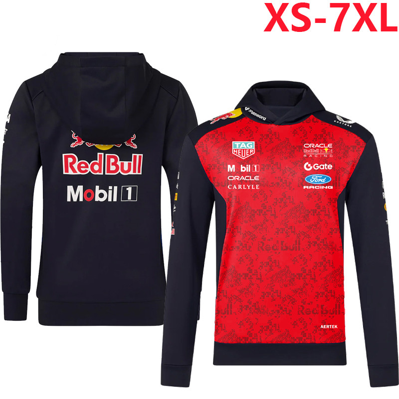 เสื้อและแจ็คเก็ต F1 Unisex พร้อมฮูดี้ลายทีม Red Bull Racing