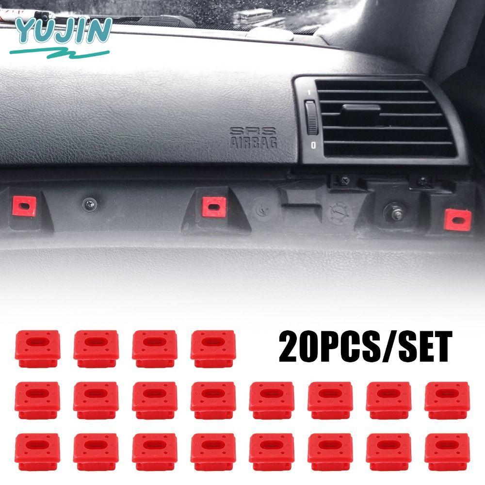 YUJIN 40 ชิ้นรถประตู Snap, Retainers Grommets พลาสติกภายในหัวเข็มขัดคงที่, เปลี่ยน Dash Trim Mouldin