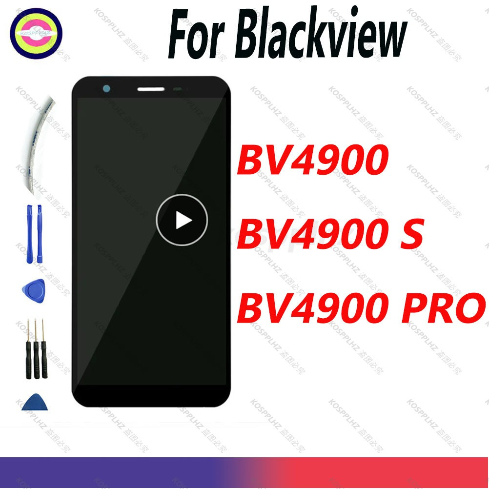 5.0 นิ้วสําหรับ Blackview BV4900S จอแสดงผล LCD หน้าจอสัมผัสด้านหน้าเปลี่ยน BV 4900 4900S BV4900 Pro 