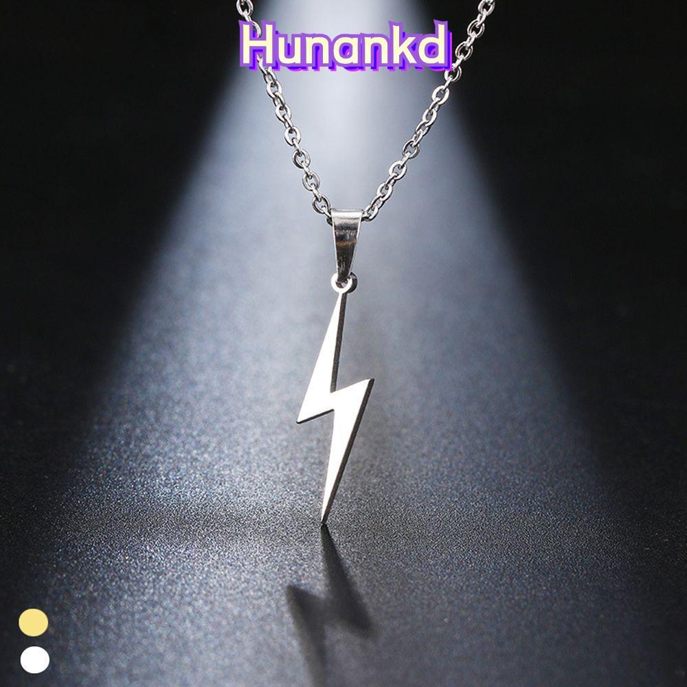 HUAN 1PC สร้อยคอ Choker เครื่องประดับโลหะผู้ชายโซ่ยาว