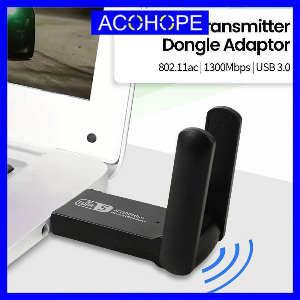 Afope USB WiFi Transmitter Dongle Adapter 802.11ac 1300Mbps - AC1300