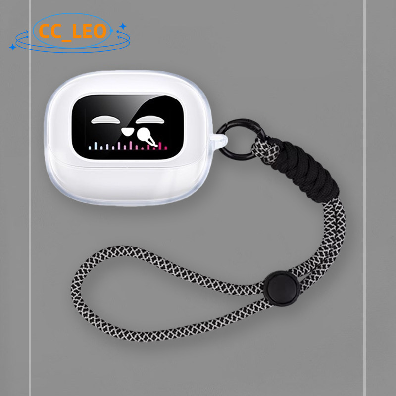 for UGREEN ClipBuds Magic Case Clear TPU Soft Case Protective Cover Adjustable Lanyard Suitable for UGREEN S6 Magic Film