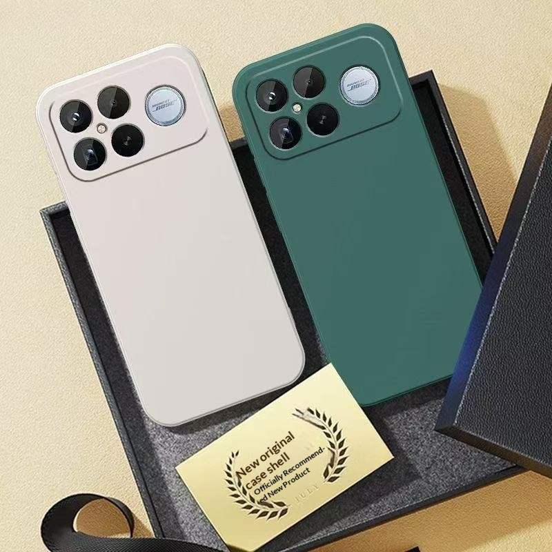 หรูหราซิลิโคนเหลวเคสโทรศัพท์กันกระแทกนุ่มสําหรับRedmi K90 K80 K70e K70 Ultra Pro Max