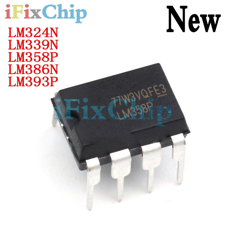 5PCS LM324 LM358 LM339 LM386 LM324N LM339N LM358P LM386N LM393P DIP8 DIP-14 ชิป IC