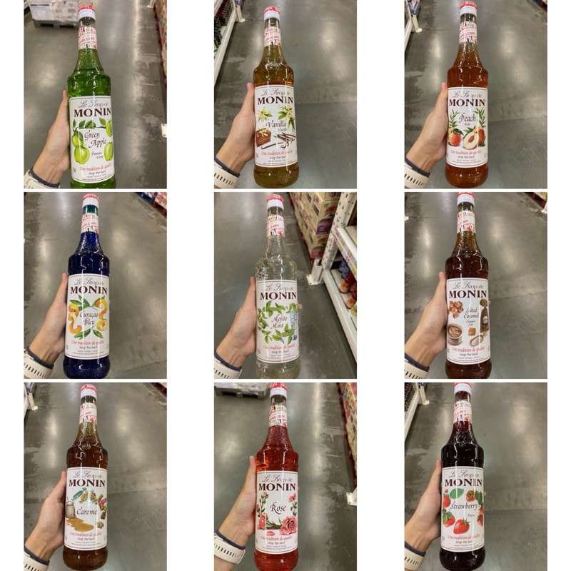 โมนิน น้ำเชื่อม กลิ่น ลิ้นจี่ Le Sirop De Monin Lychee Monin 700 Ml. / Green Apple / Vanilla / Peach