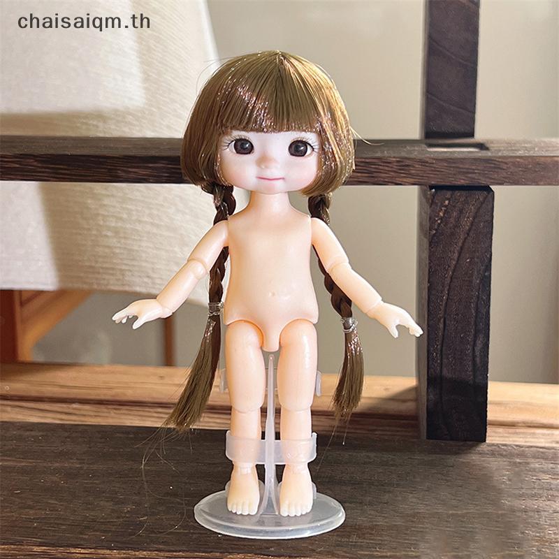 CHAIS 1 ชิ้น 16 ซม. ตุ๊กตาแสดงออกที่แตกต่างกัน, น่ารัก 1/8 ตุ๊กตา BJD, 13 ข้อต่อเคลื่อนย้ายได้ตุ๊กตา