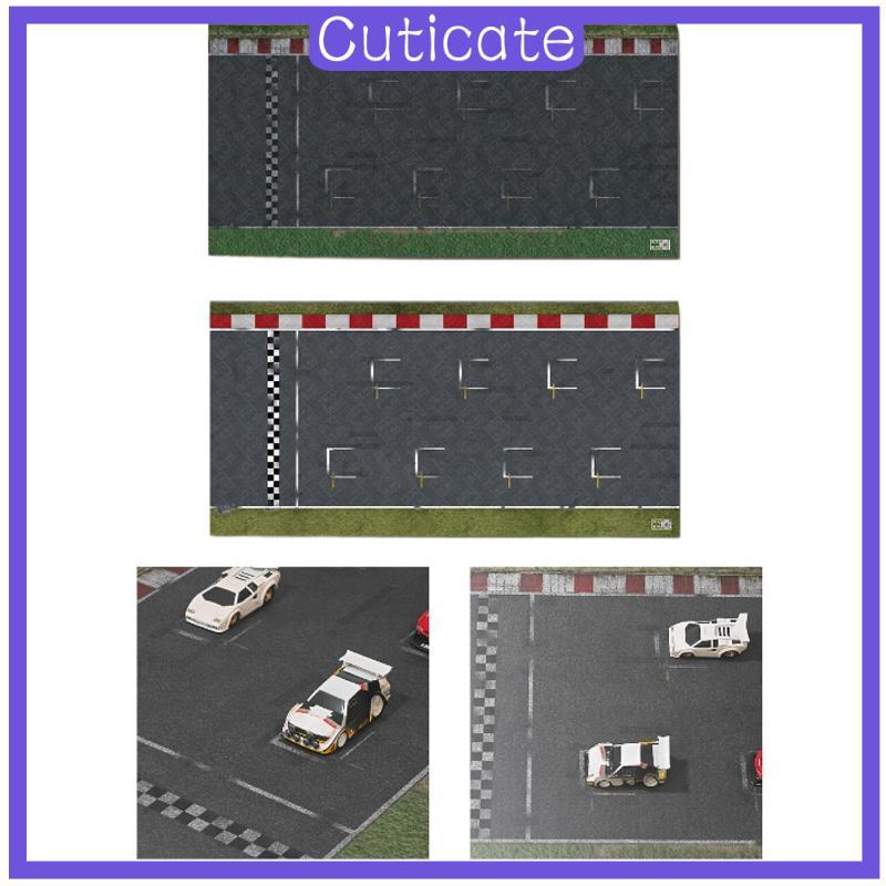 [น่ารัก] 1:64 Scale Garage Parking Table Cloth Pad Collectible for Boys Men Mini Diecast Car Show An