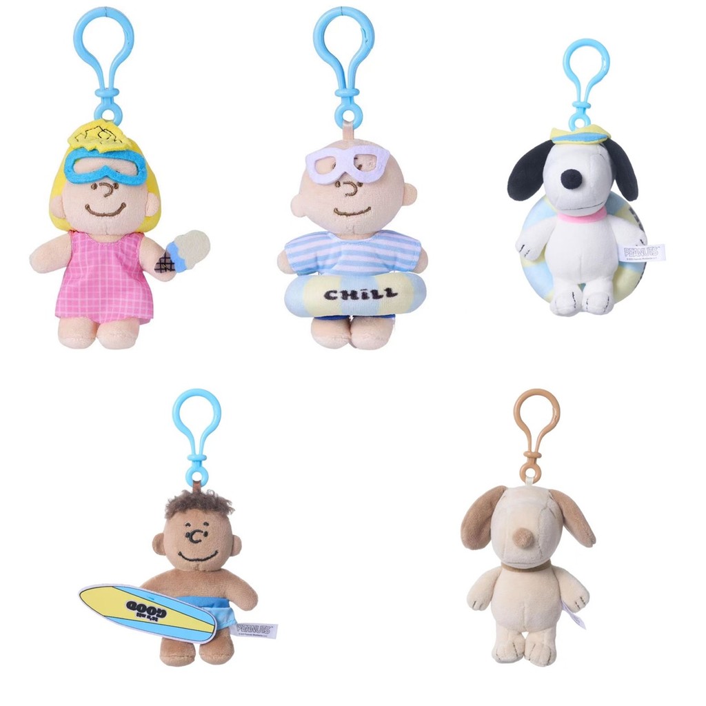 Miniso snoopy snoopy Round the Sea Diary เครื่องประดับตุ๊กตา Charlie Olaf จี้ห้อยกระเป๋า