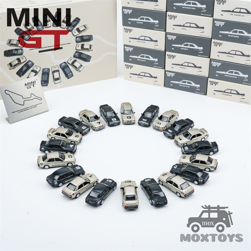 MINI GT 1:64 190E 1984 Nurburgring Race of Champions 20 ชุดรถ Limited5000 รถโมเดลDiecast