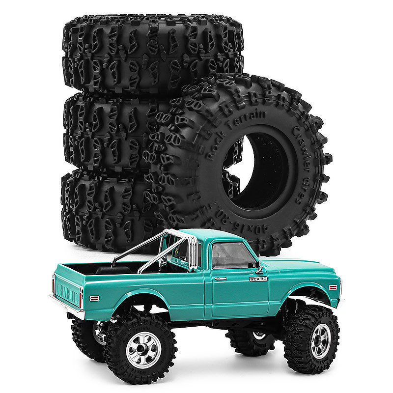 40 มม.RC รถล้อยาง Tyre สําหรับ AXIAL 1/30 SCX30 0.7 นิ้วยาง