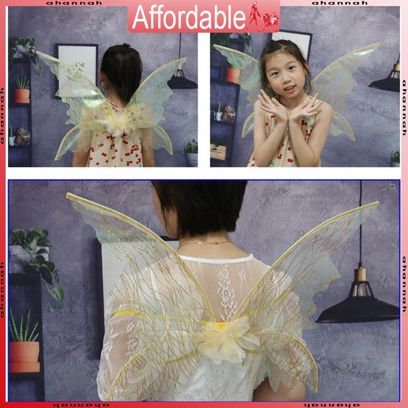 Fairy Wings Dress Up Wings for Butterfly Fairy Halloween Costume Angel Wing for