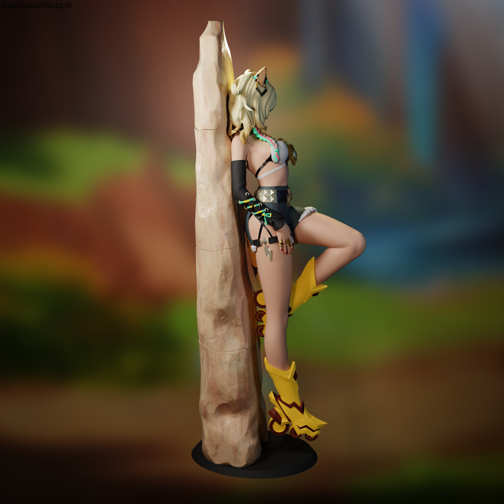 Xilonen Xilonen Xilonen GK สีขาวโมเดลรูป Multi-Scale Scenery Coating