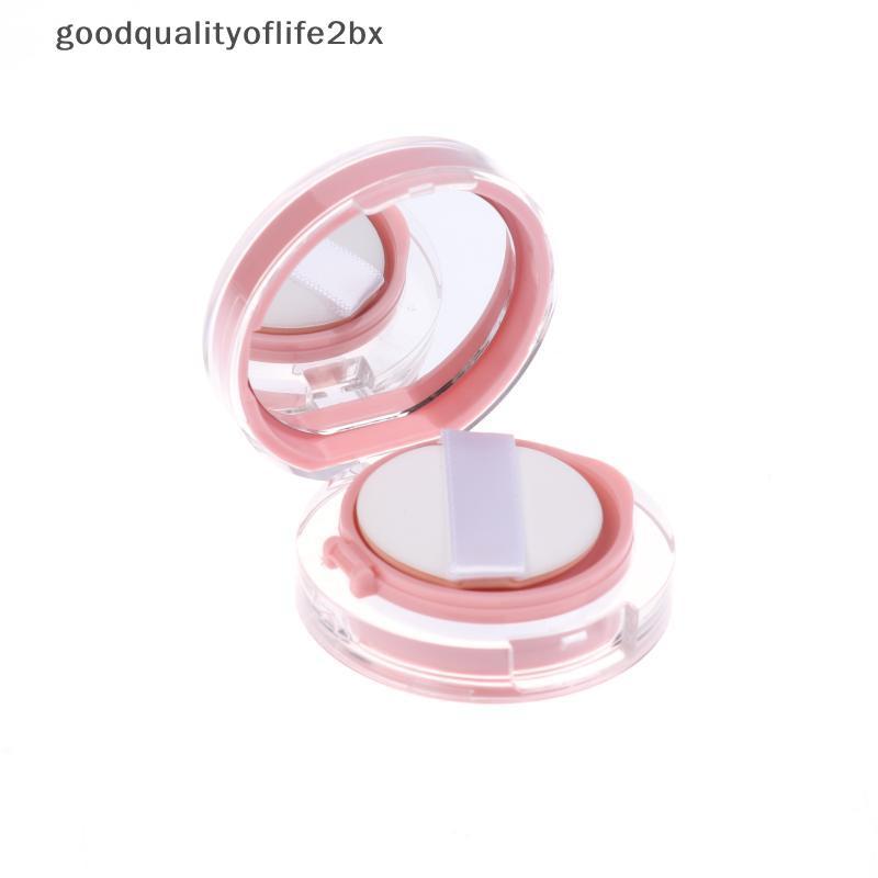 [ใหม่] 6g Empty Air Cushion Puff Box Portable Cosmetic Makeup Case Container With Powder Sponge Mirror For BB Cream Foundation [TH]