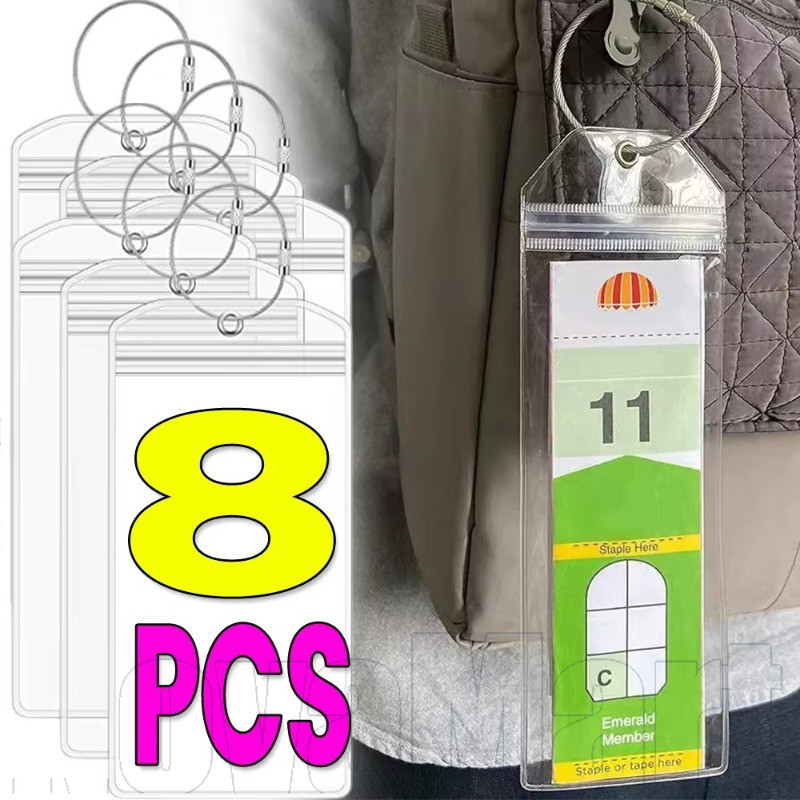 2-8 ชิ้น Cruise กระเป๋าใส่แท็กกระเป๋าเดินทางสําหรับ Royal Caribbean Celebrity, แท็กการเดินทางกันน้ํา