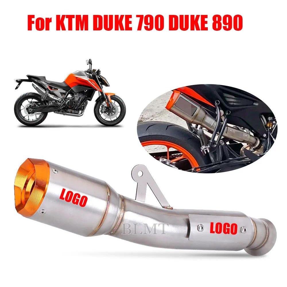 สำหรับ KTM DUKE 790 DUKE 890 ระบบไอเสียรถจักรยานยนต์หนี Moto ดัดแปลงท่อลิงค์พร้อมท่อไอเสีย