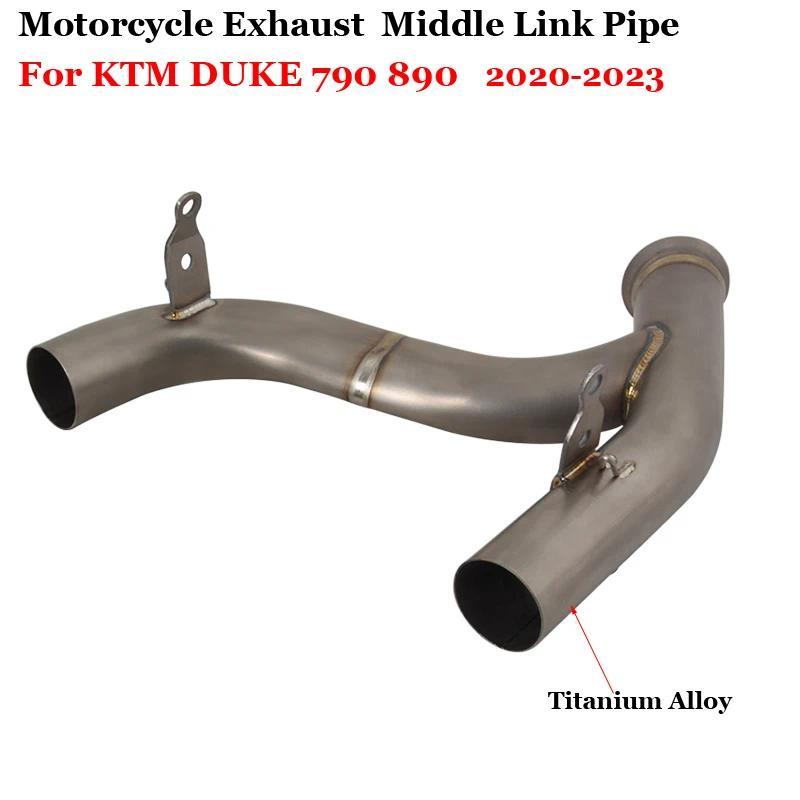 สลิปออนสำหรับ KTM DUKE 790 890 890R 2020 2021 2022 2023 รถจักรยานยนต์ระบบหนีไอเสียโลหะผสมไททาเนียมท่