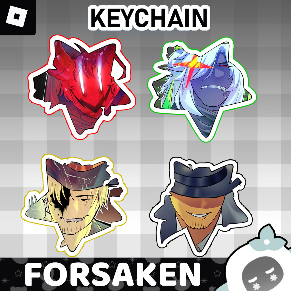 Ganci / Gantungan Kunci Akrilk ROBLOX FORSAKEN STAR KEYCHAIN (C00LKIDD, 1X1 BETRAYED, GASHARPOON, MA