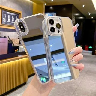 【MIRROR CASE】เคสไอโฟน เคส iPhone 16/15 Pro Max/14/13/12/11/XS/XR แบบแข็งผิวกระจกแวววาว + กันกระแทก 360°!