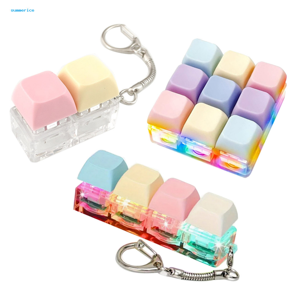 สินค้าพร้อม Fidget Keyboard Crisp Click Keyboard Toy Silent Keyboard Fidget Toy with Led Light – Str