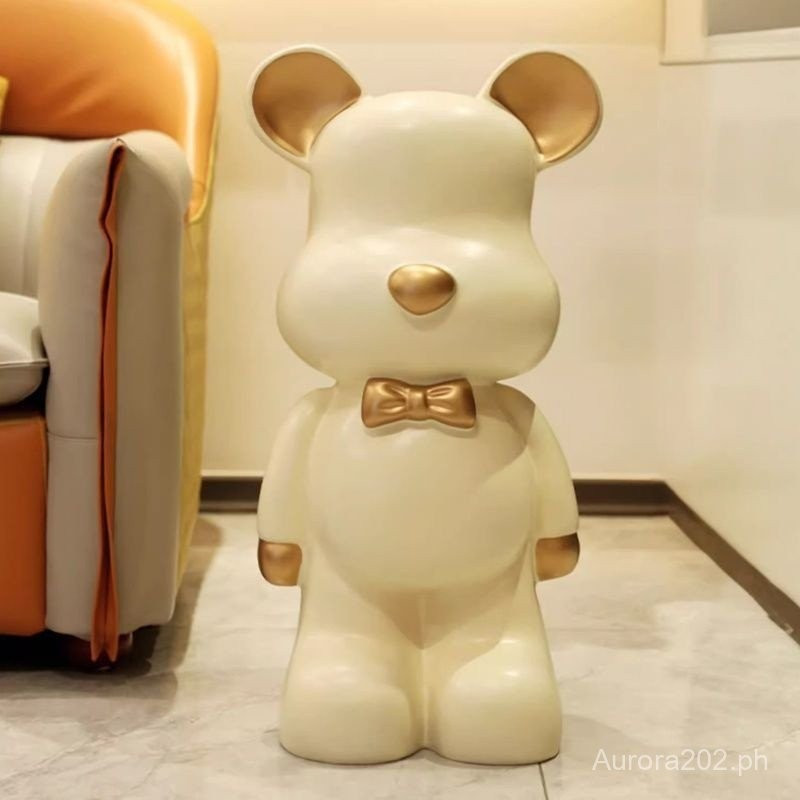 [Coin bank]Vinyl Drop-Resistant2024Cream White Violent Bear Coin Bank plus-Sized Modern & Minimalism