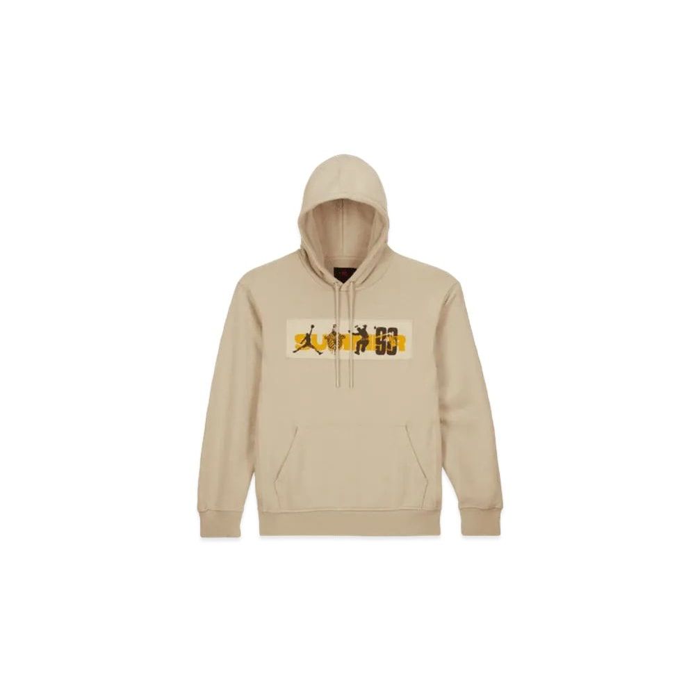 UNION x Jordan Bephies Beauty Supply Men's Fleece Hoodie Beige Unused