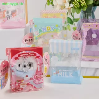 Monnygo น่ารัก Mini Plush ของเล่นเก็บกระเป๋า Kawaii ตุ๊กตา PVC โปร่งใสกระเป๋าสี Goody กระเป๋าแบบพกพาของเล่นเด็กของขวัญสําหรับสาว TH
