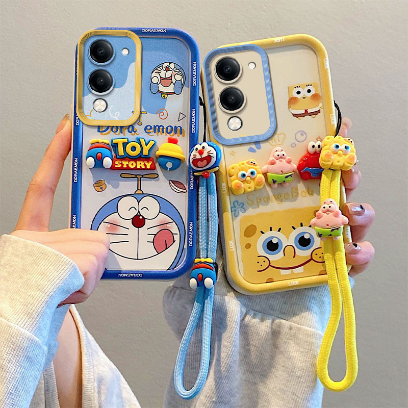 เคส Vivo Y04 เคส Vivo Y29s 5G เคส Vivo Y19E 4G ใช้งานร่วมกับ 3D รูปตุ๊กตาน่ารักนุ่มโทรศัพท์ TY-TYGZ