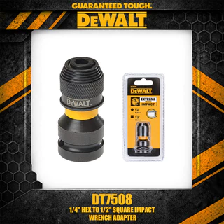 DEWALT DT7508 1/4 "Hex ถึง 1/2 "Square Impact ประแจอะแดปเตอร์สําหรับประแจผลกระทบเครื่องมือไฟฟ้าอุปกรณ์เสริม