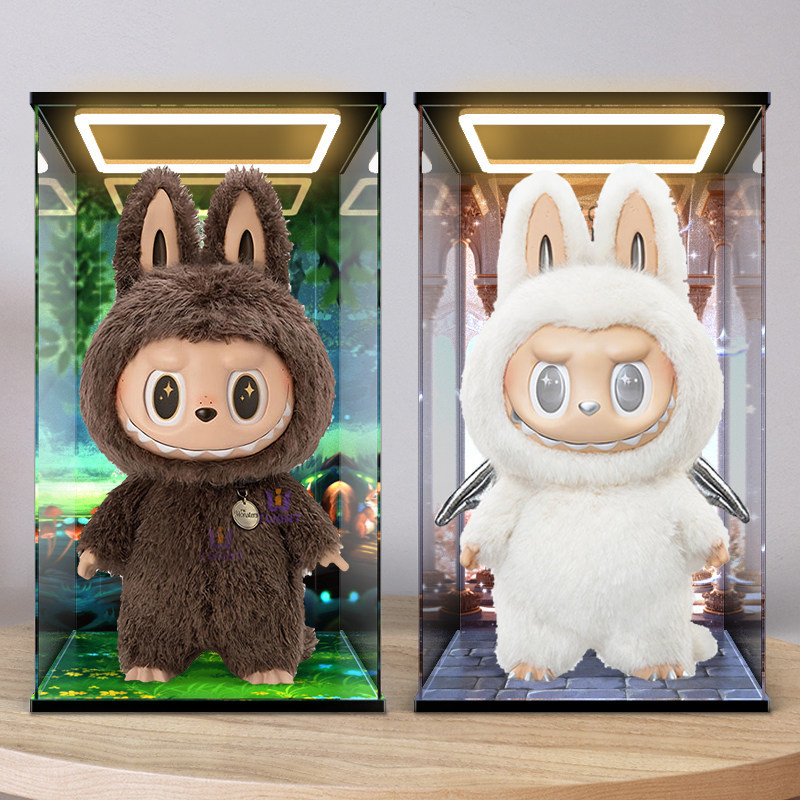 [กล่องแสดงโมเดล] เหมาะสําหรับ zimomo labu ifound you ตุ๊กตาไวนิลกล่องแสดงอะคริลิกป้องกันฝุ่น