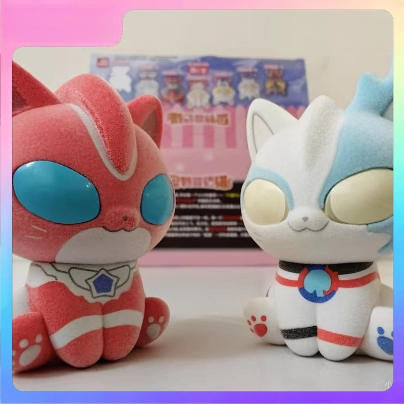 ของแท้ สินค้าใหม่ Bandai Ultraman | อุลตร้าแมน | อุลตร้าแมนน่ารักท่านั่งซีรีส์อินเทรนด์เล่นกล่องลึกลับของเล่นรูป