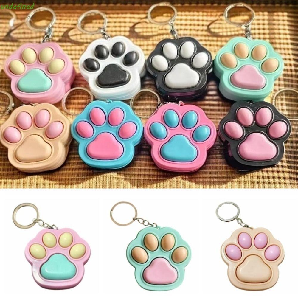 JARREDIW จี้ปุ่มกรงเล็บแมว, การ์ตูนที่มีสีสัน Cat Paw พวงกุญแจ, ความแปลกใหม่ปลายนิ้วของเล่น Kawaii พวงกุญแจ Cat Paw คีย์บอร์ดของเล่นเด็ก