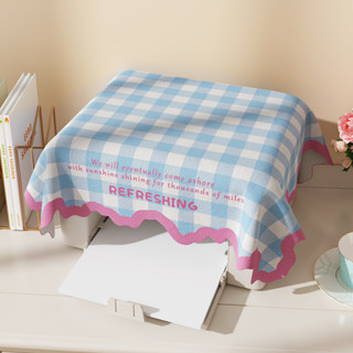 คลาสสิกลายสก๊อตรูปแบบเตาอบไมโครเวฟฝุ่นปกสีครีมสไตล์อเนกประสง…