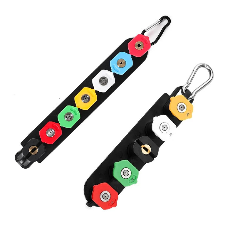ชุดหัวฉีดเครื่องซักผ้าแรงดัน,1/4 "เคล็ดลับสเปรย์เชื่อมต่ออย่างรวดเร็วพร้อมฐานผู้ถือสําหรับทําความสะอาดบ้านรถยนต์
