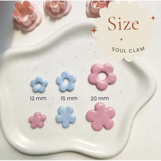 Clay Cutter ตัวตัดดินโพลิเมอร์ petal flower พิมพ์กดดินทำต่างหู ซากุระ ดอกไม้ ตัดขาดง่าย polymer clay ct4