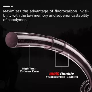 SeaKnight SK Fluorocarbon เคลือบสายตกปลาน้ำเค็ม ความยาว 50 ม./100 ม. เหมาะสำหรับการตกปลาทะเล ขนาด 3-100 LB