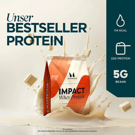 MyProtein Impact Whey Protein Powder - 1กก. (2.2ปอนด์) 2.5กก. (5.5ปอนด์) การฟื้นตัวการเจริญเติบโตของ
