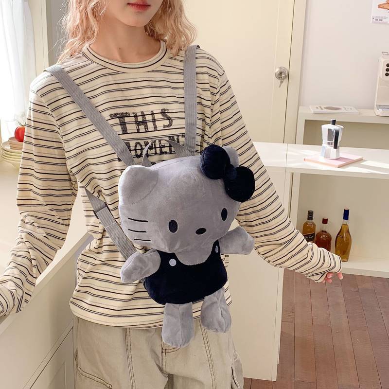 Online Influencer Cute Doll Baby's School Bag Kindergarten Children Cat Backpack Korean Style Boys a