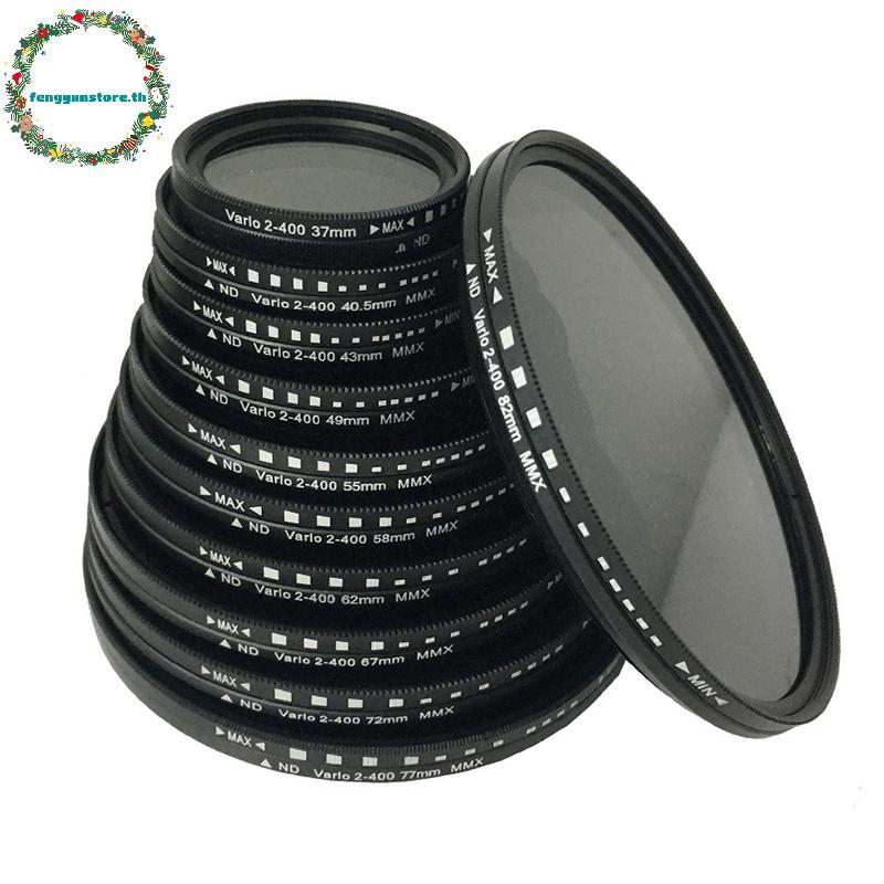 YUNSTORE Fader Variable ND Filter ปรับได้ ND2 ถึง ND400 Neutral Density 40.5 43 46 49 52 55 58 62 67