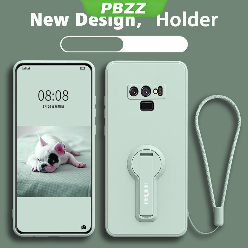 PBZZ FOR เคส ปลอก Samsung Note 9 เคสโทรศัพท์ softcase Liquid ซิลิโคน Protector กันกระแทกเรียบกันชนออกแบบใหม่360 ° พร้อมผู้ถือ ytxzzj01
