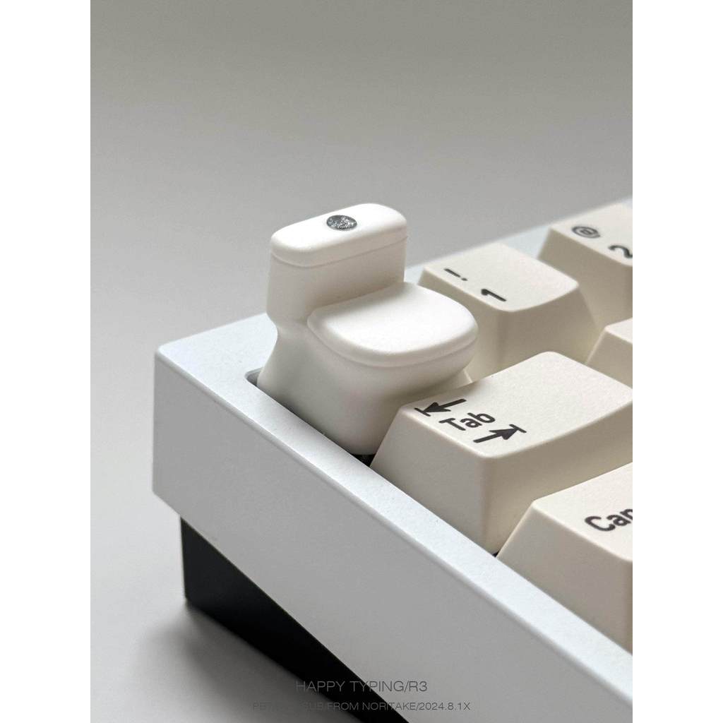 keycaps keycap FBB Original Unique Keycap Toilet Creative พร้อม Salary Shit ปุ่มกดเรซินเดี่ยวที่ไม่ซ