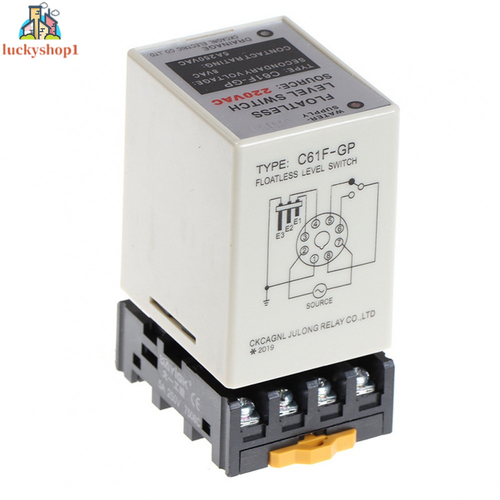 รีเลย์ระดับน้ํา ปฏิบัติการอัตโนมัติ 220VAC รองรับ 5A250VAC Contact Rating