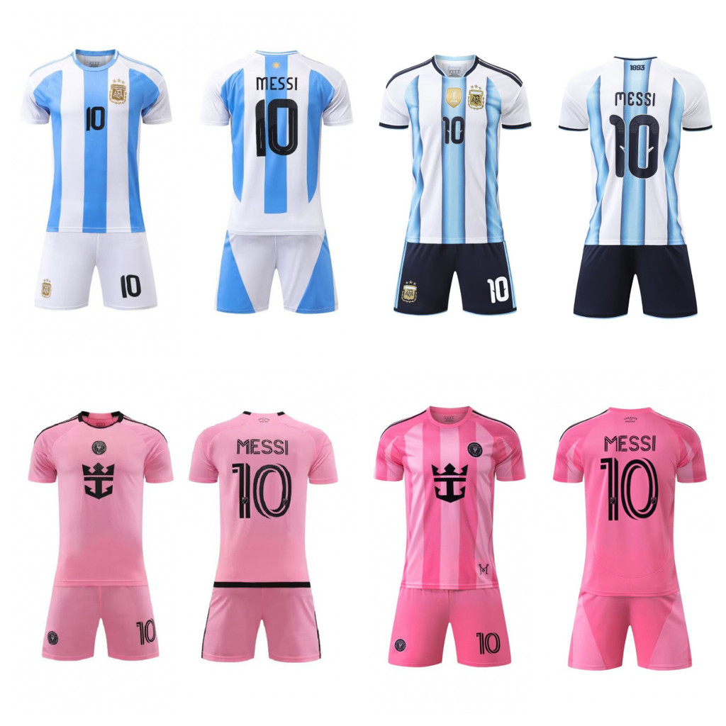 เสื้อฟุตบอลผู้ใหญ่ Messi CR7 Jersey ชุดกีฬานักเรียน มัธยมต้น แห้งไว เหมาะสำหรับการฝึกซ้อมและสวมใส่ใน