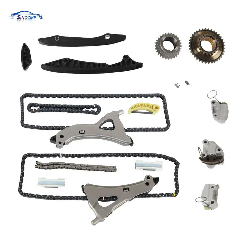 ชุดโซ่ไทม์มิ่ง W/Guide Tensioner Adjuster สําหรับ M278 Mercedes-Benz CLS550 E550 E500 S500 SL550 GLE