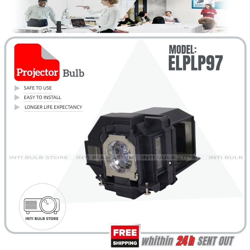 สําหรับ Epson โปรเจคเตอร์โคมไฟ ELPLP97 CB-FH06 FH52 X49 PowerLite U50 EB-U50 FH52 W51 Home Cinema 22